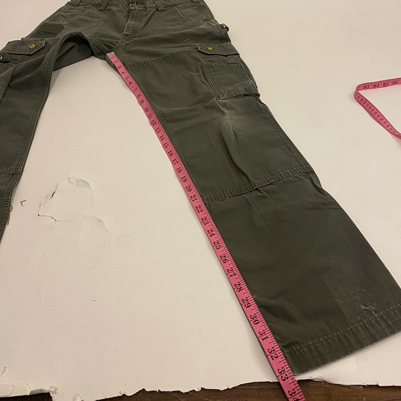Carhartt Pants Mens Green Cargo Ripstop Cotton Workwear Pockets Carpenter. - Picture 4 of 13